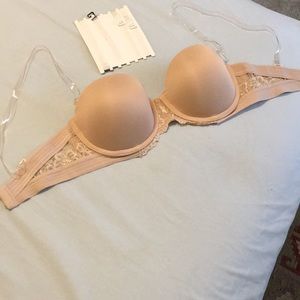 Maiden form Clear strap bra.